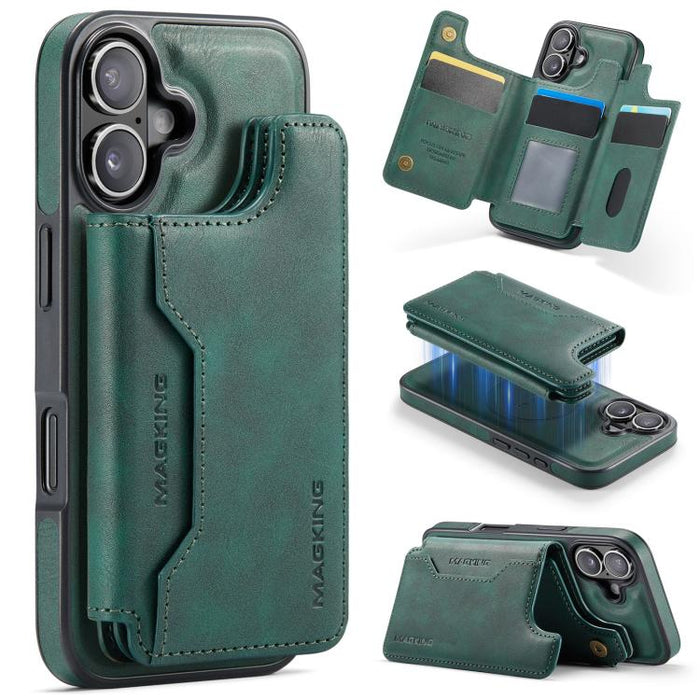 MAGKING K3 Series MagSafe RFID Card Bag Detachable Phone Case, For iPhone 17e / 16e, For iPhone 17, For iPhone 16 Pro Max, For iPhone 16 Pro, For iPhone 16 Plus, For iPhone 16