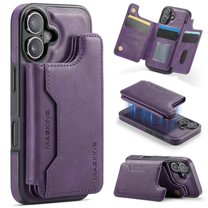 MAGKING K3 Series MagSafe RFID Card Bag Detachable Phone Case, For iPhone 17e / 16e, For iPhone 17, For iPhone 16 Pro Max, For iPhone 16 Pro, For iPhone 16 Plus, For iPhone 16