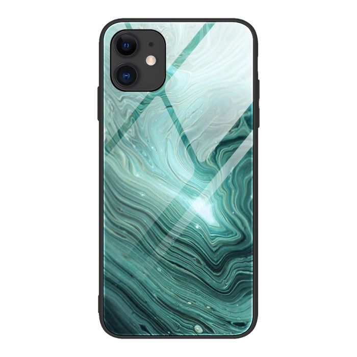 Estuche protector de vidrio con patrón de mármol