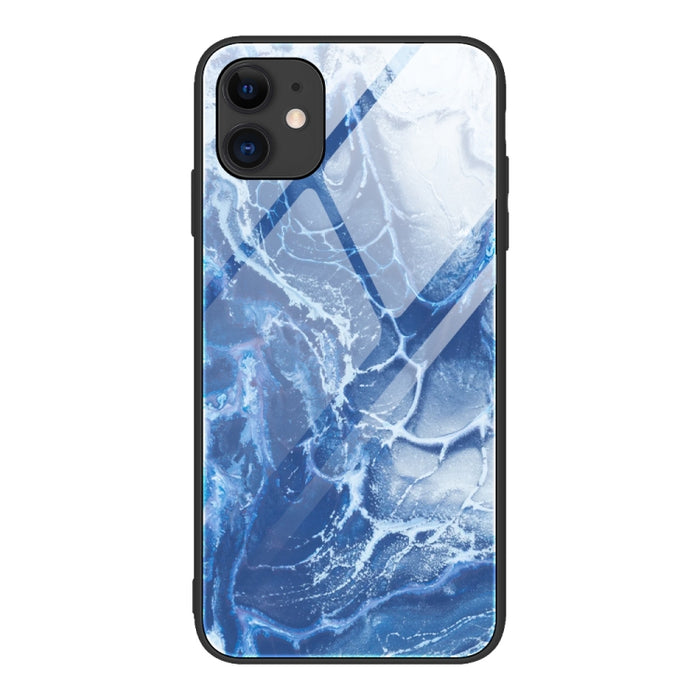 Estuche protector de vidrio con patrón de mármol