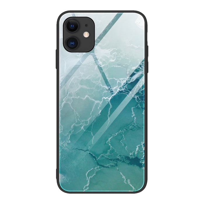 Estuche protector de vidrio con patrón de mármol