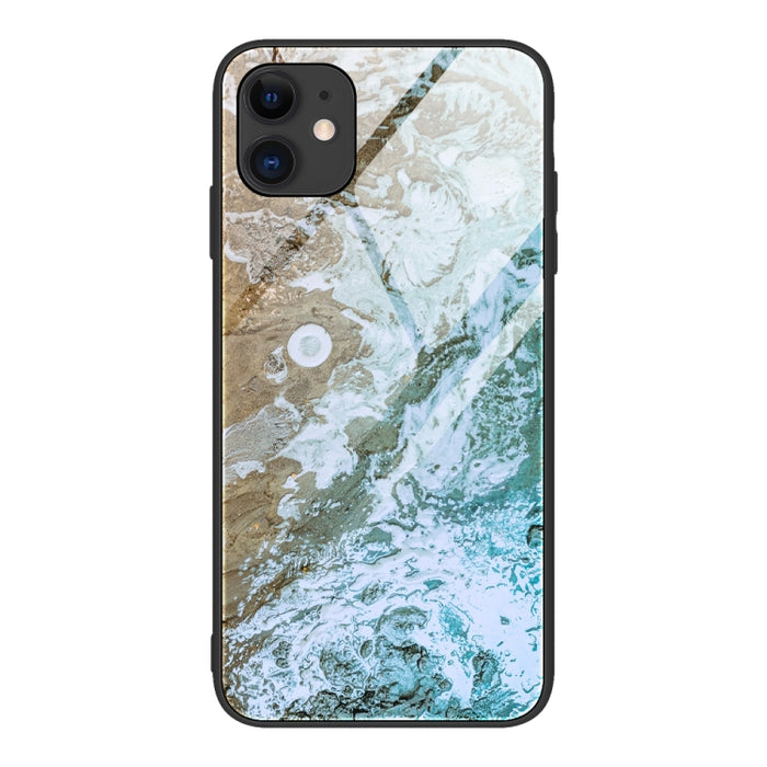 Estuche protector de vidrio con patrón de mármol