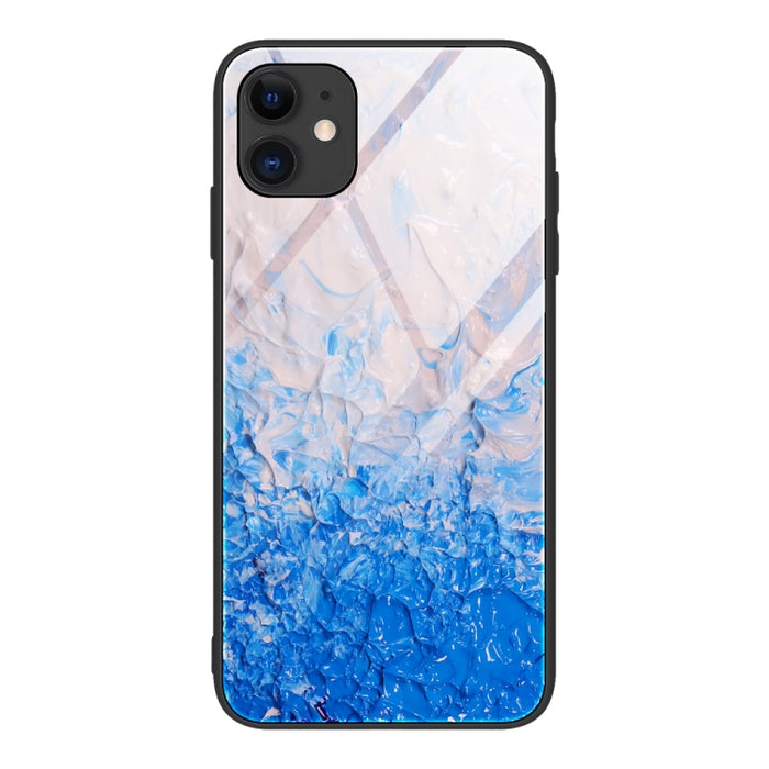 Estuche protector de vidrio con patrón de mármol