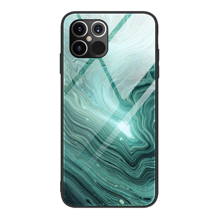 Estuche protector de vidrio con patrón de mármol