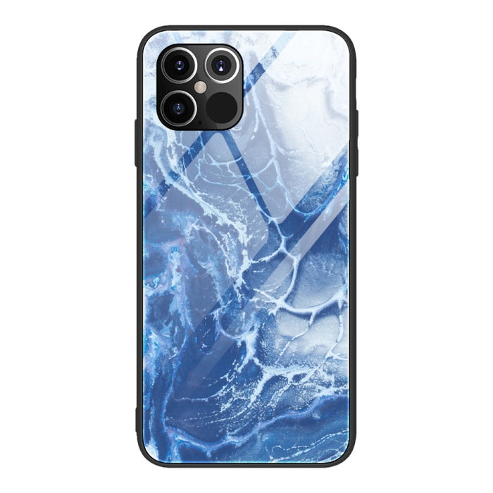 Estuche protector de vidrio con patrón de mármol