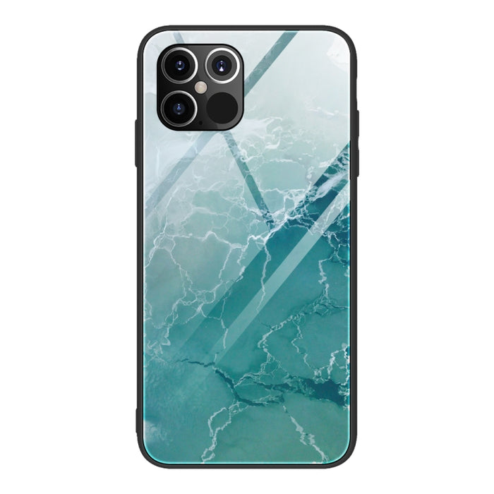 Estuche protector de vidrio con patrón de mármol