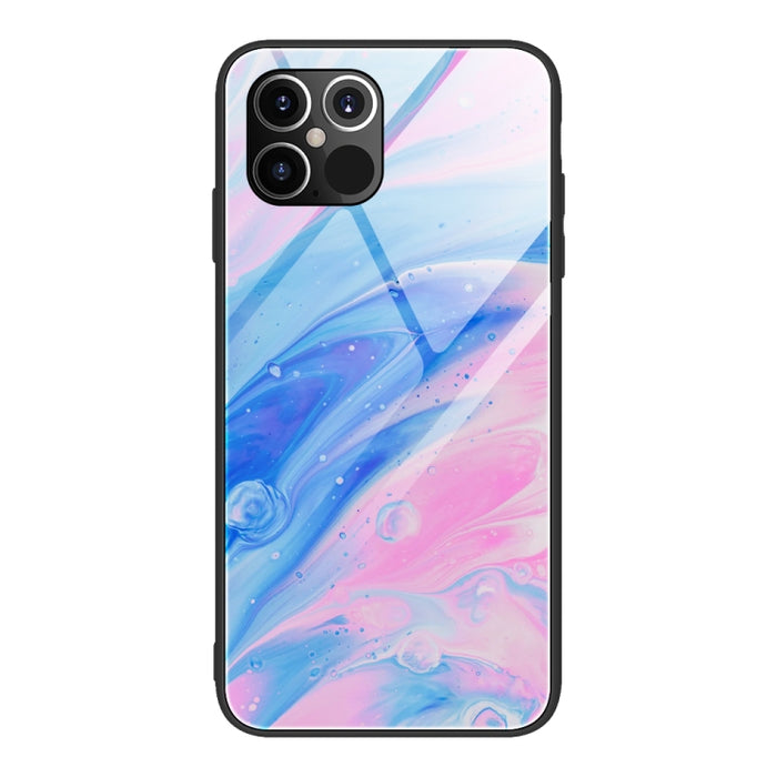 Estuche protector de vidrio con patrón de mármol