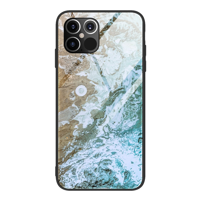 Estuche protector de vidrio con patrón de mármol