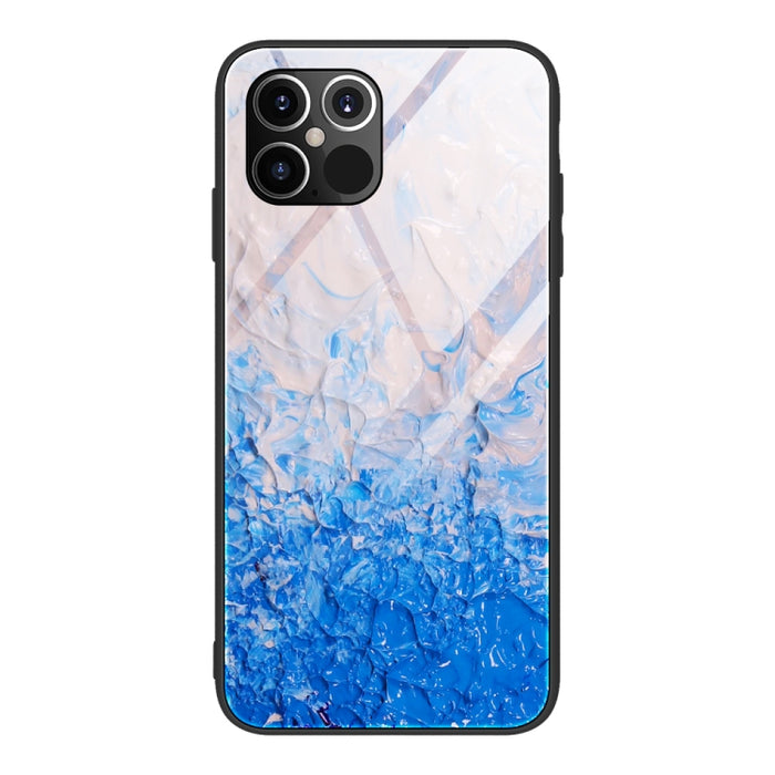 Estuche protector de vidrio con patrón de mármol