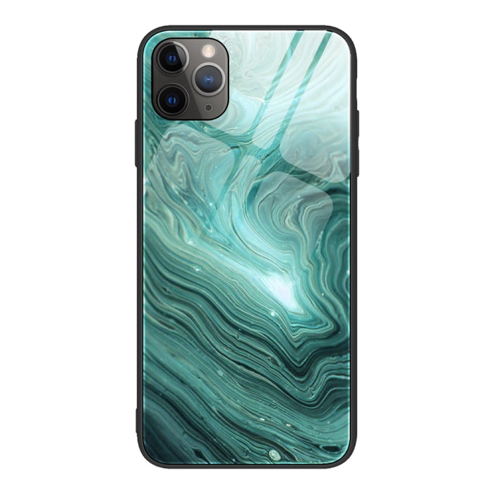 Estuche protector de vidrio con patrón de mármol