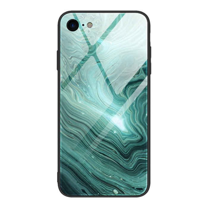 Estuche protector de vidrio con patrón de mármol