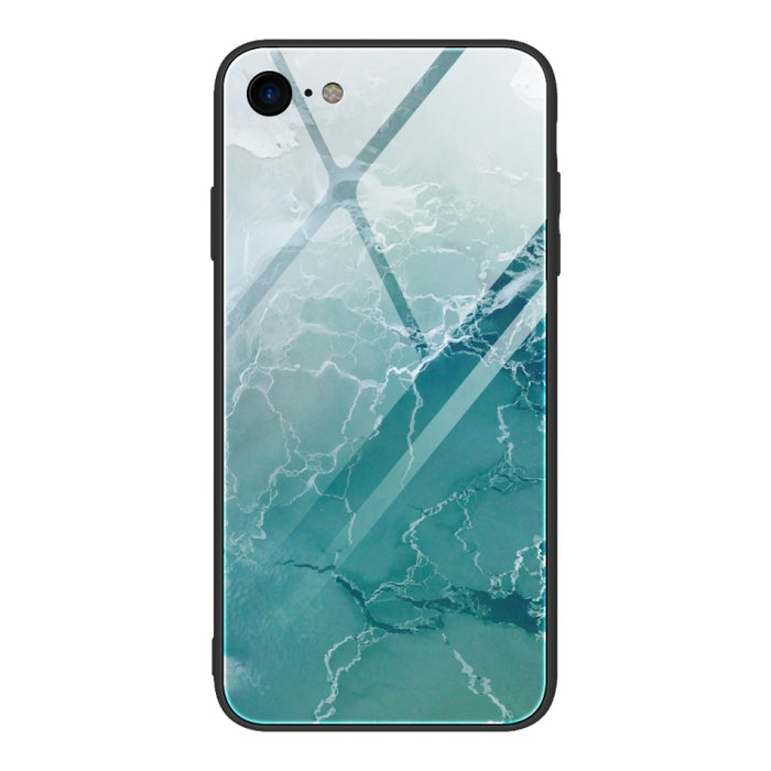 Estuche protector de vidrio con patrón de mármol