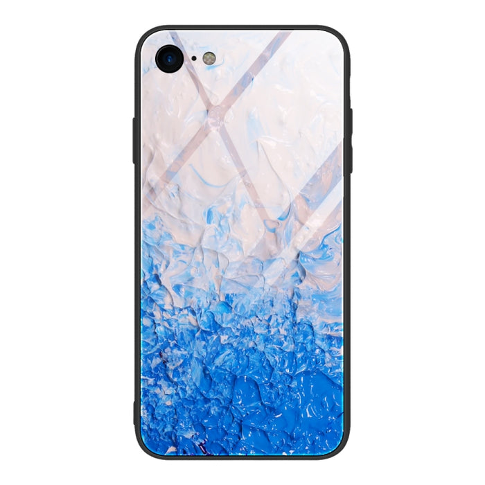 Estuche protector de vidrio con patrón de mármol