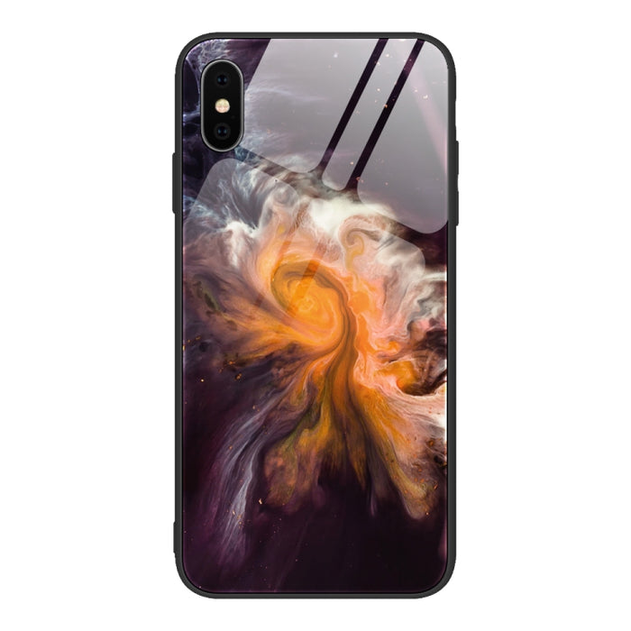 Estuche protector de vidrio con patrón de mármol