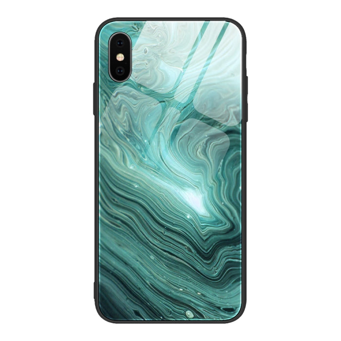 Estuche protector de vidrio con patrón de mármol
