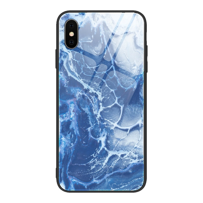Estuche protector de vidrio con patrón de mármol