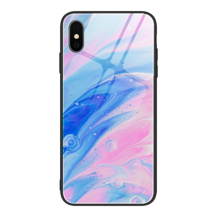 Estuche protector de vidrio con patrón de mármol