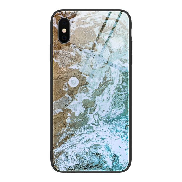 Estuche protector de vidrio con patrón de mármol