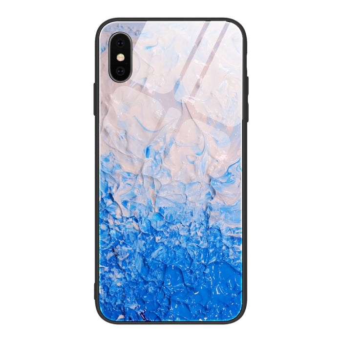 Estuche protector de vidrio con patrón de mármol