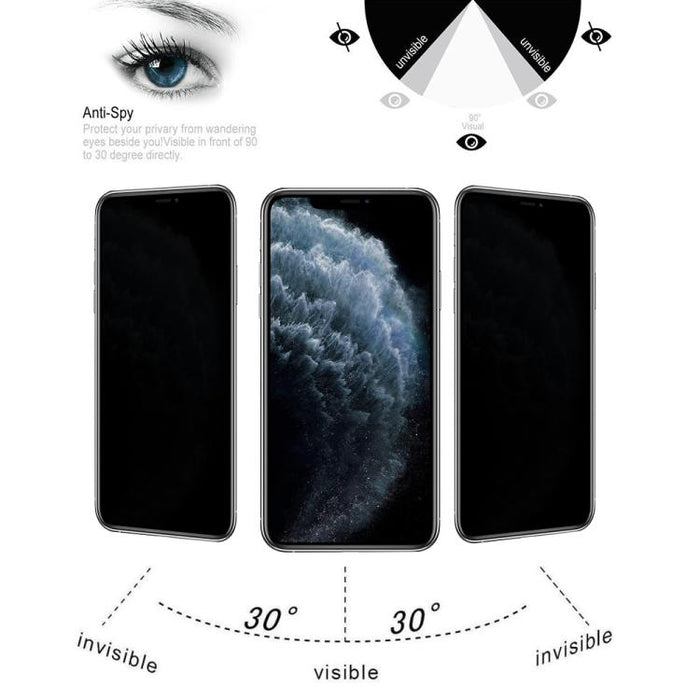 9H 3D HD Anti-glare Fine Hole Full Screen Tempered Glass Film, For iPhone 11 Pro Max / XS Max