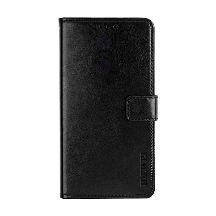 dewei Crazy Horse Texture Funda de cuero con tapa horizontal con soporte y ranuras para tarjetas y billetera