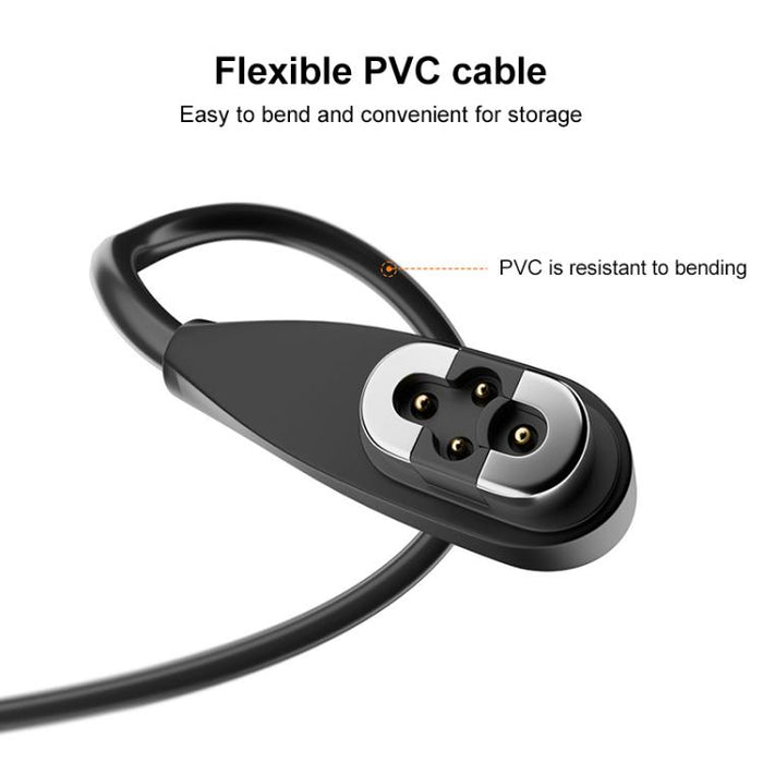 Bone Conduction Earphone Magnetic Charging Cable For Shokz OpenSwim Pro S710, USB to 4 Pin, Type-C to 4 Pin