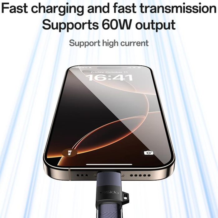 Yesido GS28 8 Pin Female to Type-C Male 60W Charging Adapter, GS28