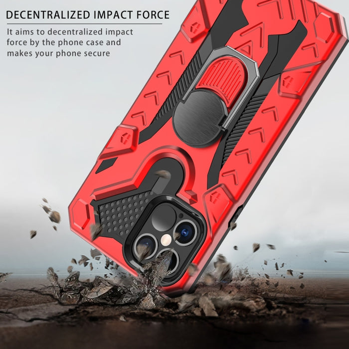 Iron Knight Series 2 en 1 PC + Funda de teléfono TPU con soporte para anillo