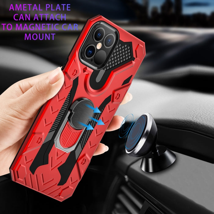 Iron Knight Series 2 en 1 PC + Funda de teléfono TPU con soporte para anillo