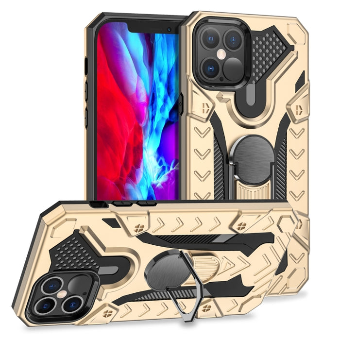 Iron Knight Series 2 en 1 PC + Funda de teléfono TPU con soporte para anillo