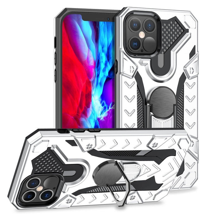 Iron Knight Series 2 en 1 PC + Funda de teléfono TPU con soporte para anillo