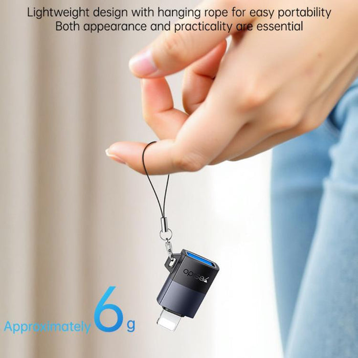 Yesido GS32 USB 2.0 Female to 8 Pin Male 480Mbps Charging Adapter, GS32