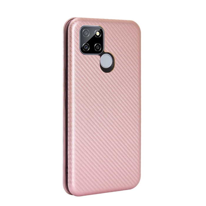 Textura de fibra de carbono Flip horizontal magnético TPU + PC + Funda de cuero PU con ranura para tarjeta, For OPPO Realme V3, For Samsung Galaxy A42 5G, For Vivo Y20 / Y20i (Indian), For Xiaomi Poco X3 NFC, For Xiaomi Redmi K30 Ultra