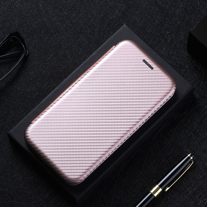 Textura de fibra de carbono Flip horizontal magnético TPU + PC + Funda de cuero PU con ranura para tarjeta, For OPPO Realme V3, For Samsung Galaxy A42 5G, For Vivo Y20 / Y20i (Indian), For Xiaomi Poco X3 NFC, For Xiaomi Redmi K30 Ultra