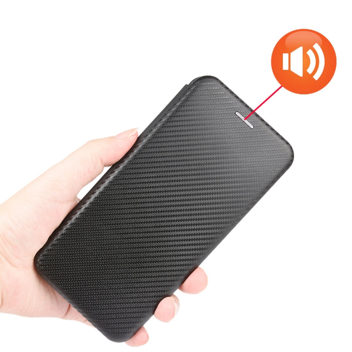 Textura de fibra de carbono Flip horizontal magnético TPU + PC + Funda de cuero PU con ranura para tarjeta, For OPPO Realme V3, For Samsung Galaxy A42 5G, For Vivo Y20 / Y20i (Indian), For Xiaomi Poco X3 NFC, For Xiaomi Redmi K30 Ultra
