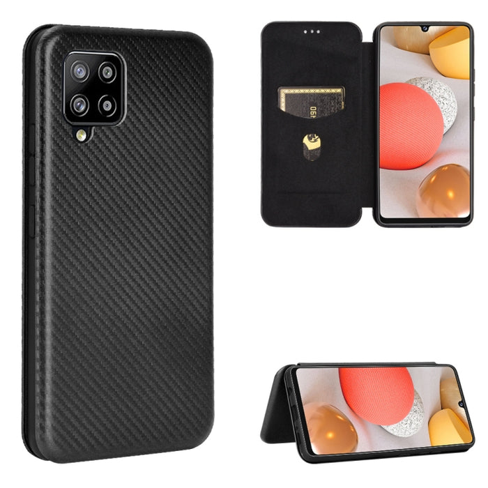 Textura de fibra de carbono Flip horizontal magnético TPU + PC + Funda de cuero PU con ranura para tarjeta, For OPPO Realme V3, For Samsung Galaxy A42 5G, For Vivo Y20 / Y20i (Indian), For Xiaomi Poco X3 NFC, For Xiaomi Redmi K30 Ultra