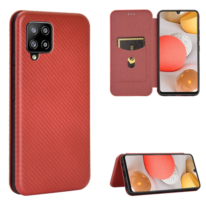 Textura de fibra de carbono Flip horizontal magnético TPU + PC + Funda de cuero PU con ranura para tarjeta, For OPPO Realme V3, For Samsung Galaxy A42 5G, For Vivo Y20 / Y20i (Indian), For Xiaomi Poco X3 NFC, For Xiaomi Redmi K30 Ultra