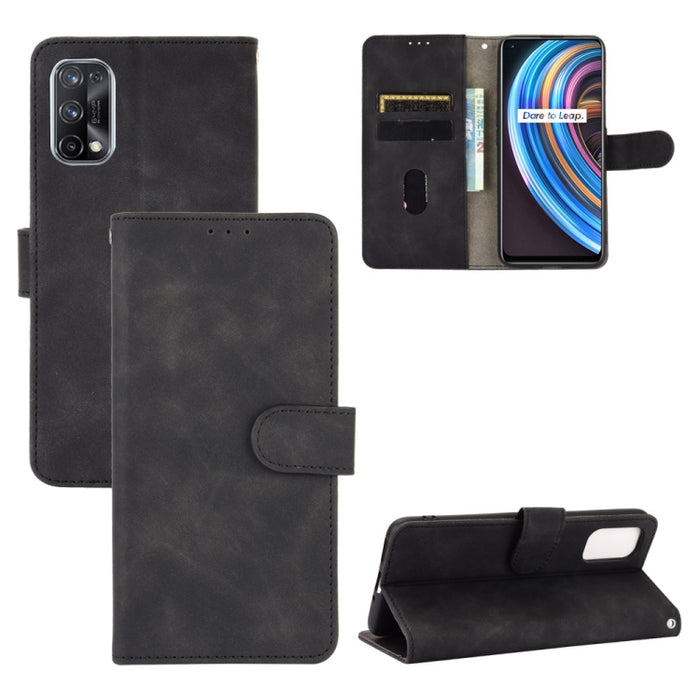 Funda de piel sintética con textura de piel de becerro con tapa horizontal y hebilla magnética con soporte, ranuras para tarjetas y cartera, For OPPO Realme V3, For OPPO Realme X7, For Samsung Galaxy A42 5G, For Vivo Y20 / Y20i (Indian)                ...