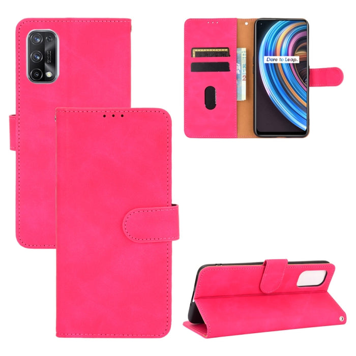 Funda de piel sintética con textura de piel de becerro con tapa horizontal y hebilla magnética con soporte, ranuras para tarjetas y cartera, For OPPO Realme V3, For OPPO Realme X7, For Samsung Galaxy A42 5G, For Vivo Y20 / Y20i (Indian)                ...