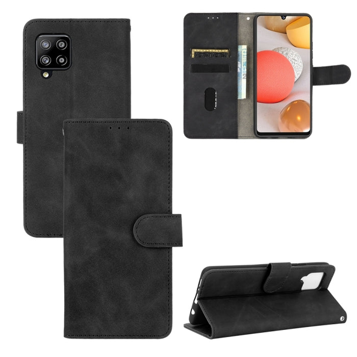 Funda de piel sintética con textura de piel de becerro con tapa horizontal y hebilla magnética con soporte, ranuras para tarjetas y cartera, For OPPO Realme V3, For OPPO Realme X7, For Samsung Galaxy A42 5G, For Vivo Y20 / Y20i (Indian)                ...