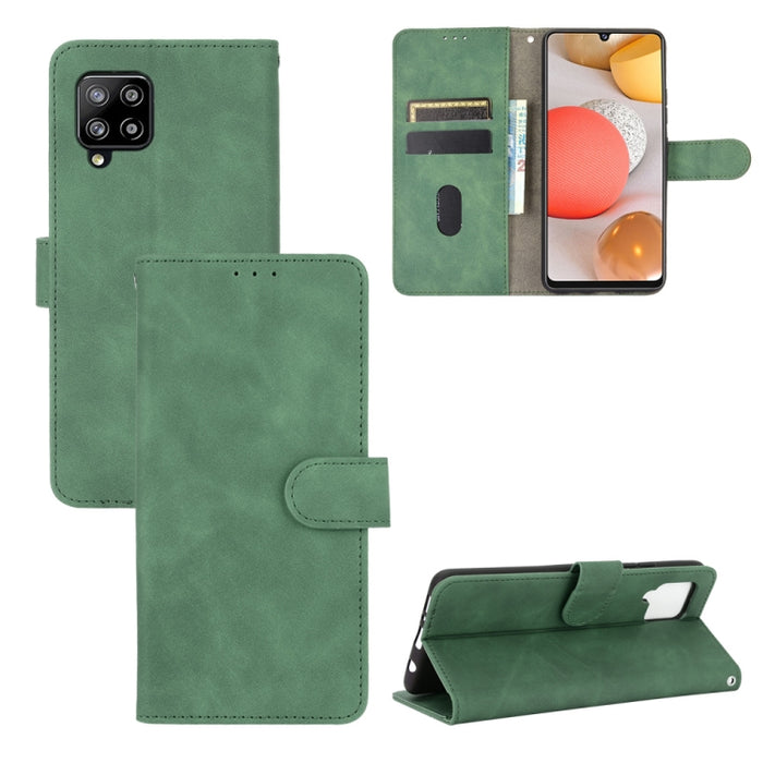 Funda de piel sintética con textura de piel de becerro con tapa horizontal y hebilla magnética con soporte, ranuras para tarjetas y cartera, For OPPO Realme V3, For OPPO Realme X7, For Samsung Galaxy A42 5G, For Vivo Y20 / Y20i (Indian)                ...