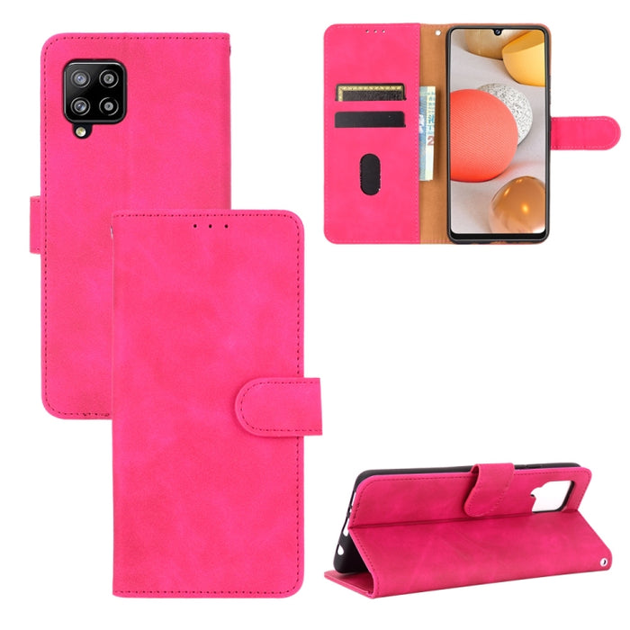 Funda de piel sintética con textura de piel de becerro con tapa horizontal y hebilla magnética con soporte, ranuras para tarjetas y cartera, For OPPO Realme V3, For OPPO Realme X7, For Samsung Galaxy A42 5G, For Vivo Y20 / Y20i (Indian)                ...