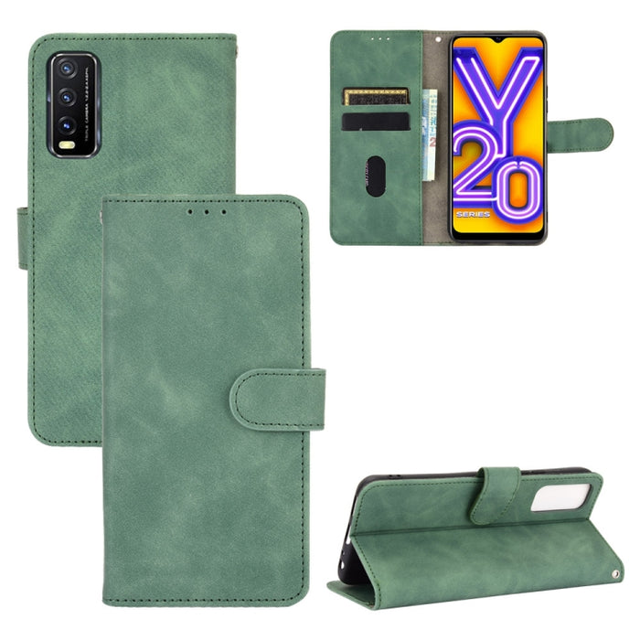 Funda de piel sintética con textura de piel de becerro con tapa horizontal y hebilla magnética con soporte, ranuras para tarjetas y cartera, For OPPO Realme V3, For OPPO Realme X7, For Samsung Galaxy A42 5G, For Vivo Y20 / Y20i (Indian)                ...