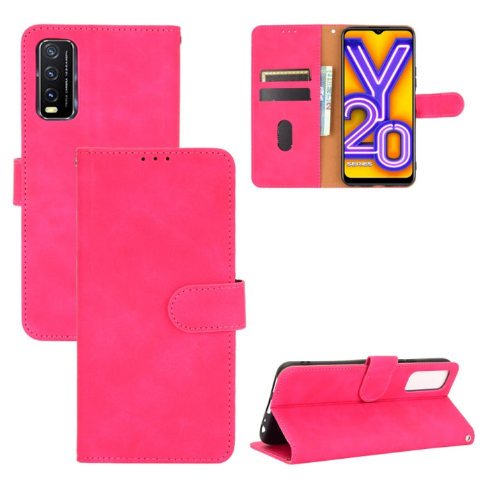 Funda de piel sintética con textura de piel de becerro con tapa horizontal y hebilla magnética con soporte, ranuras para tarjetas y cartera, For OPPO Realme V3, For OPPO Realme X7, For Samsung Galaxy A42 5G, For Vivo Y20 / Y20i (Indian)                ...