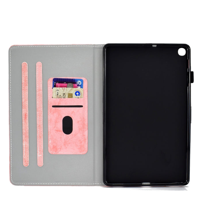 Estuche de cuero con textura de tela estilo mármol con soporte y ranura para tarjeta y ranura para bolígrafo y tira antideslizante