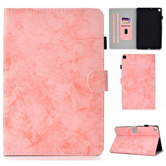 Estuche de cuero con textura de tela estilo mármol con soporte y ranura para tarjeta y ranura para bolígrafo y tira antideslizante
