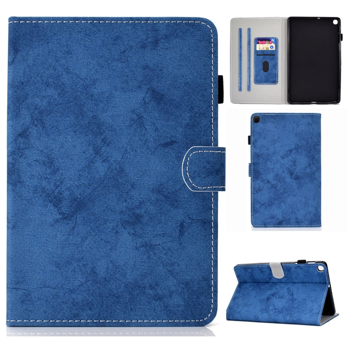 Estuche de cuero con textura de tela estilo mármol con soporte y ranura para tarjeta y ranura para bolígrafo y tira antideslizante