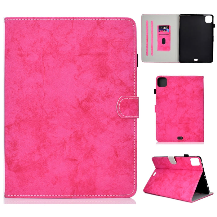 Estuche de cuero con textura de tela estilo mármol con soporte y ranura para tarjeta y ranura para bolígrafo y tira antideslizante