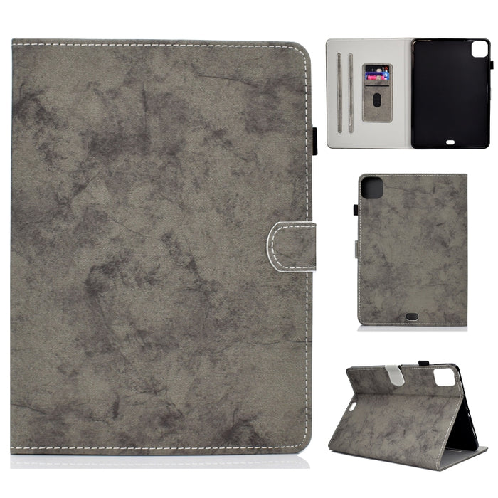 Estuche de cuero con textura de tela estilo mármol con soporte y ranura para tarjeta y ranura para bolígrafo y tira antideslizante