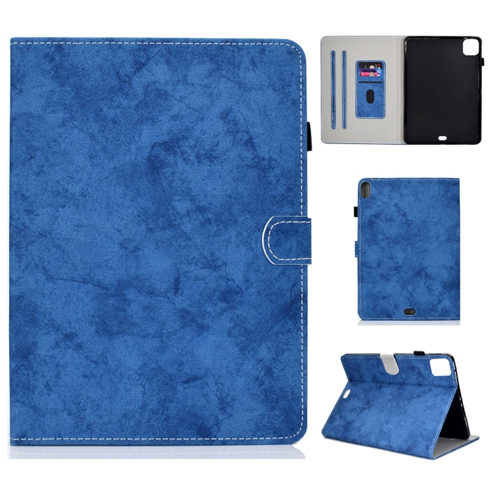 Estuche de cuero con textura de tela estilo mármol con soporte y ranura para tarjeta y ranura para bolígrafo y tira antideslizante